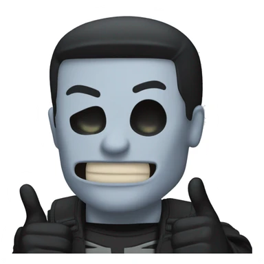 The punisher with thumbs up sticker
