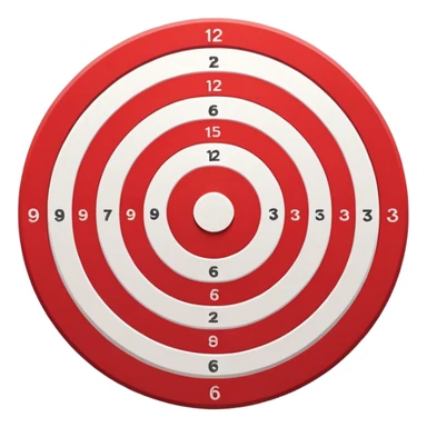 Red-white bullseye target sticker