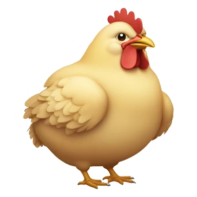 Fat chicken sticker