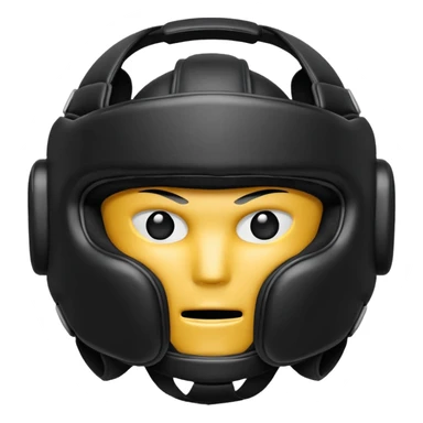 MMA headgear object icon, protective sparring helmet, padded texture, 3D cartoon, mobile game icon style, centered, clean background, no text, no watermark sticker