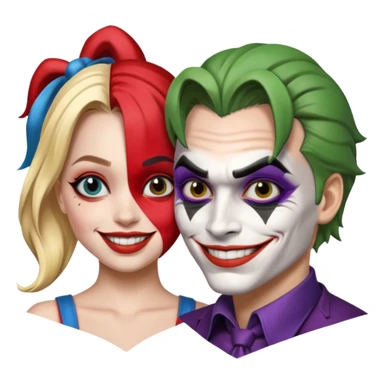 harley quinn and joker sticker