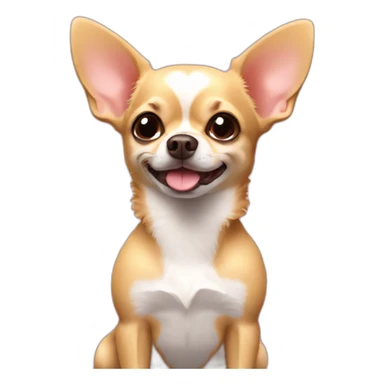 Chihuahua with so many hearts sticker