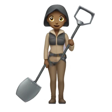 woman holding a metal detector  sticker