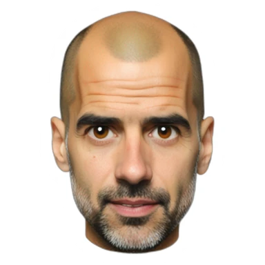pep guardiola head sticker