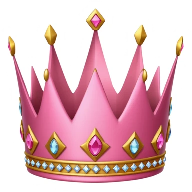 Crown little pink sticker