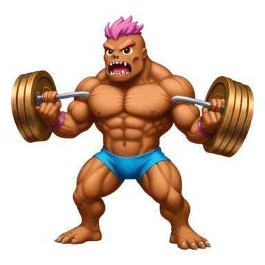 A monster that could destroy 1000 universe in 1 second and very buff full body sticker