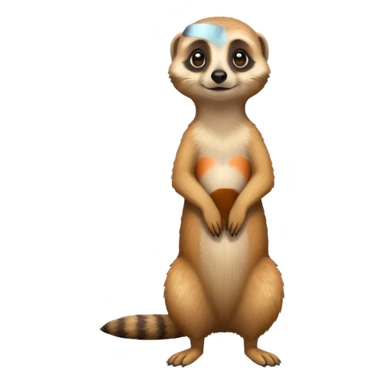 A meerkat standing  sticker