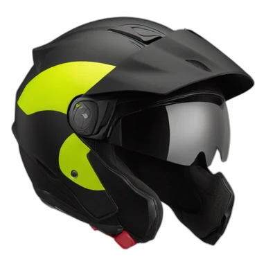 Casque moto full black sticker
