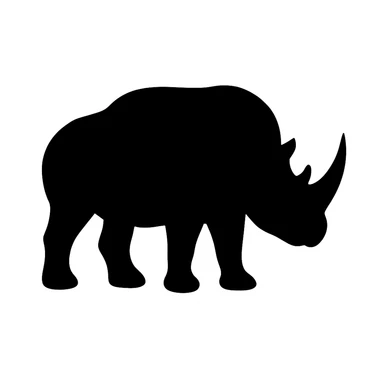 Rhinoceros sticker
