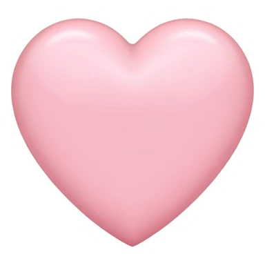 Un cœur rose clair sticker