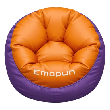 bean bag chair topdown simple sticker