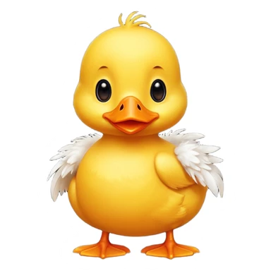 cute baby yellow duck sticker