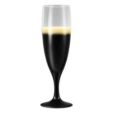 Black goth champagne flutes cheering sticker
