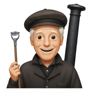 Dick Van Dyke chimney sweep  for discord  sticker