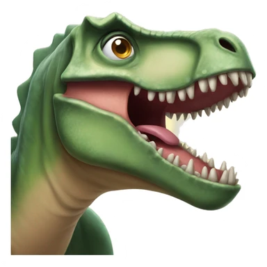 Dinosaur with toungue out sticker