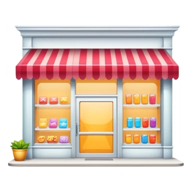 retail shop storefront with display window sticker