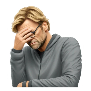 Klopp facepalm sticker