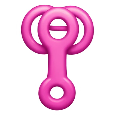 Pink rattle  sticker