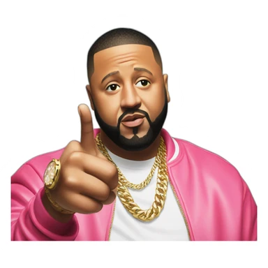 dj khaled point one finger sticker
