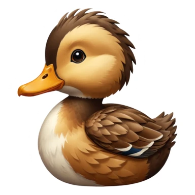 baby Northern Shoveller duck sticker