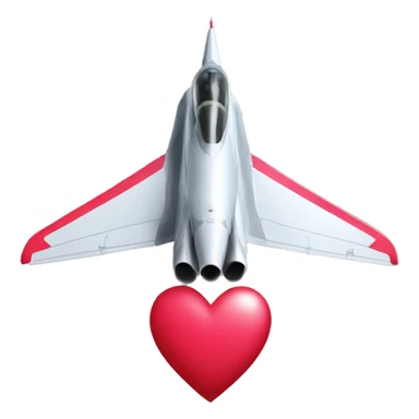  Valentine’s Day fighter jet sticker