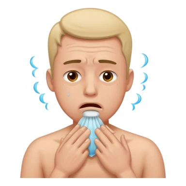 Guy chocking himself sticker