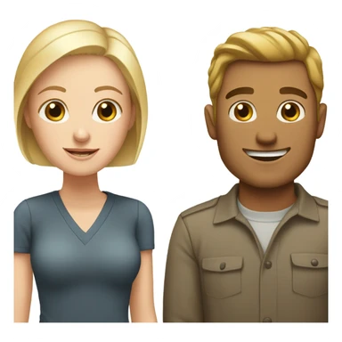 relationship between a white man and a white woman sticker