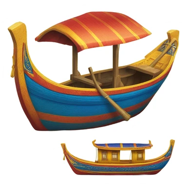 Colourful Long tail boat Thailand  sticker