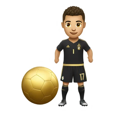 Ronaldo qui gagne le ballon d’or sticker