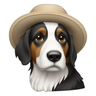 Épagneul breton assis sticker