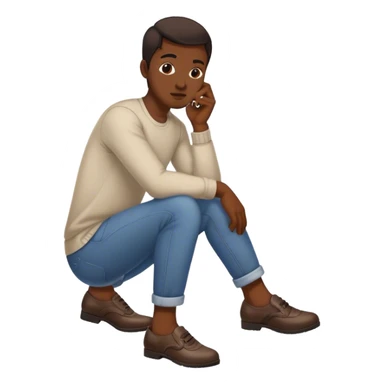 side eye emoji with hand keep shoes  sticker