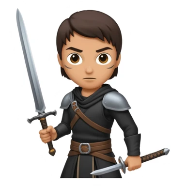 assasin with sword sticker