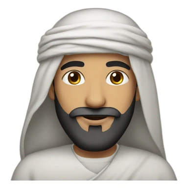 An Arab man wearing a thobe and shemagh sticker