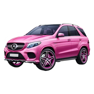 Pink Mercedes GLE sticker