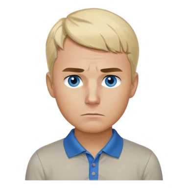 Charlie kirk with blonde hair and Blue eyes on epstein island but make hi really look like Charlie kirk sticker