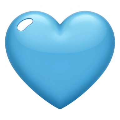 Cerulean heart sticker
