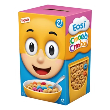 Cereal box sticker