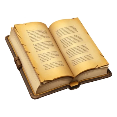 open old book low poly sticker