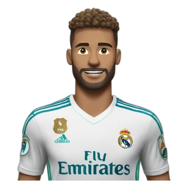 Fais un emoji du maillot du real madrid sticker