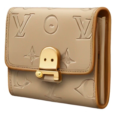 Beige Luis Vuitton wallet sticker