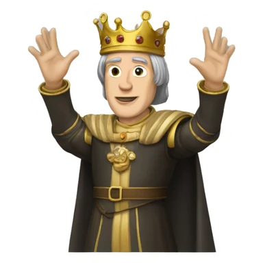 King Baldwin IV with his hand up sticker