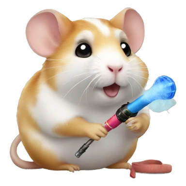 hamster with Hookah sticker