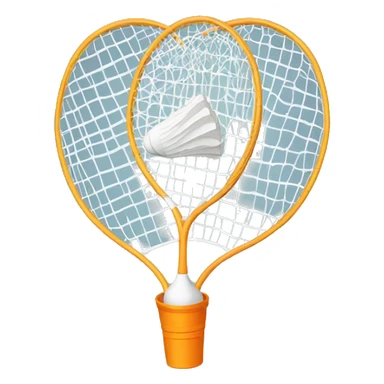 A badminton shuttlecock  sticker