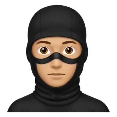 Man in black balaclava sticker