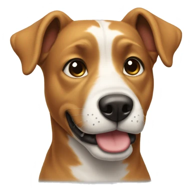 Dog sticking it younger out sticker