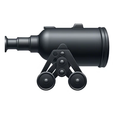 Big black war-canon sticker
