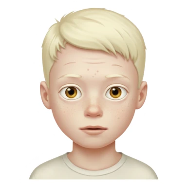 albino boy  sticker