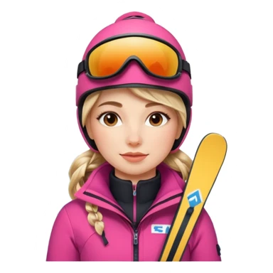 Woman Skiing, Matterhorn sticker