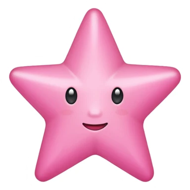 Pink star (simple without lines in it) sticker