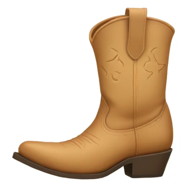 Light Tan cowboy boots sticker
